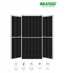 Waaree 450Wp Mono PERC Bifacial Solar Panel 144 Cells, Bi-33-450
