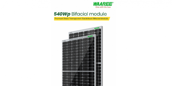Waaree 540W Bi-57-540 Mono PERC Bifacial Solar Panel - GERI